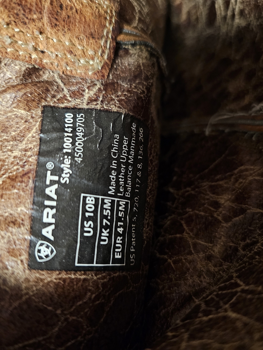 Ariat Brown Leather Embroidered Western Heeled Boots - Picture 8 of 10